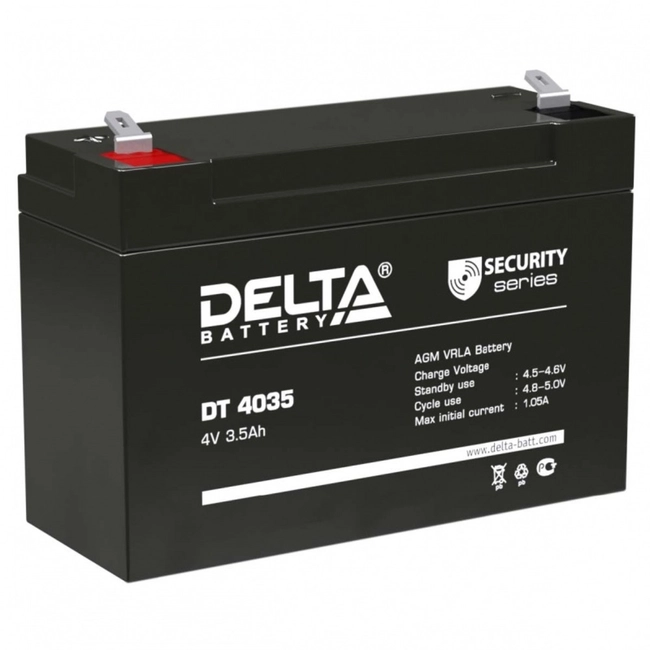Сменные аккумуляторы АКБ для ИБП Delta Battery DT 4035 (4 В)