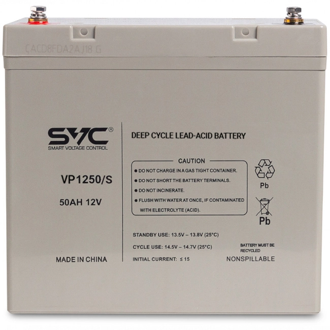 Сменные аккумуляторы АКБ для ИБП SVC VP1250/S (12 В)