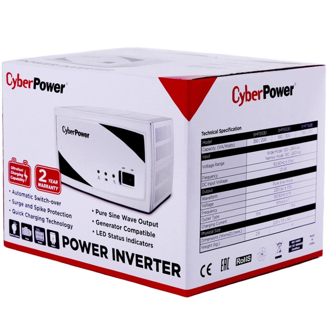 Инвертор CyberPower SMP350EI 1CE-C000074-00G (Автоматический)