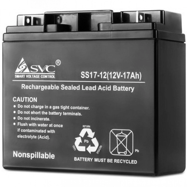 Сменные аккумуляторы АКБ для ИБП SVC SS17-12/VP1217 SS17-12/VP1217/S (12 В)