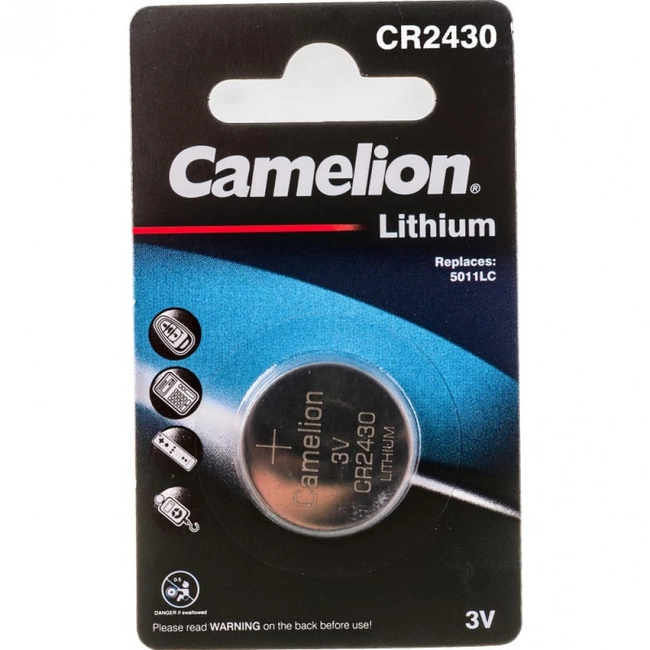 Батарейка CAMELION Lithium CR2430-BP1 3V