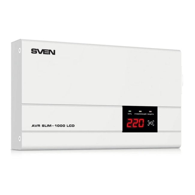 Стабилизатор Sven AVR SLIM 1000 LCD SV-012816 (50 Гц)
