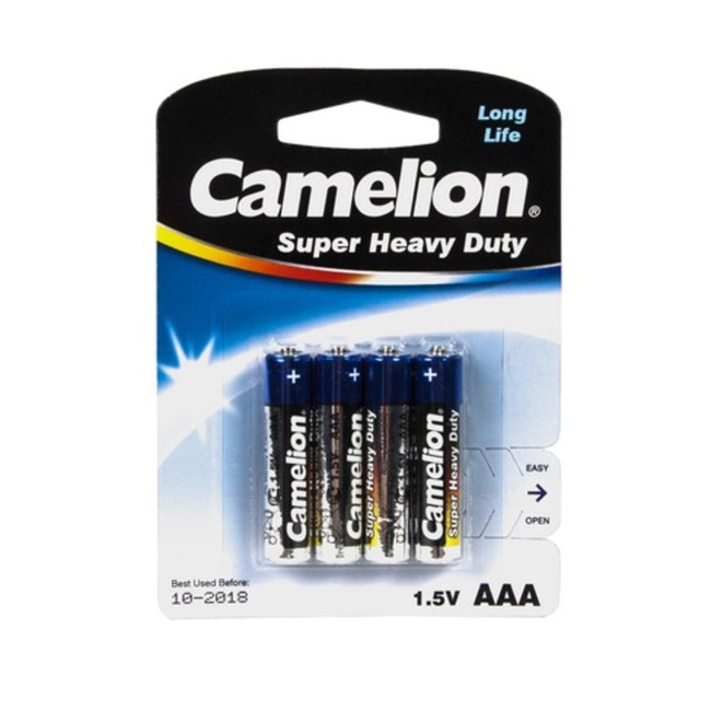 Батарейка CAMELION Super Heavy Duty R03P-BP4B