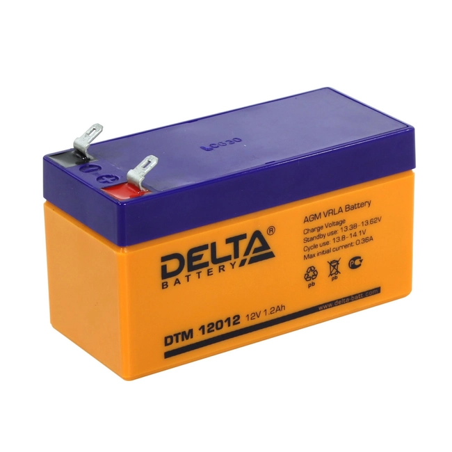 Сменные аккумуляторы АКБ для ИБП Delta Battery DTM 12012 (12 В)