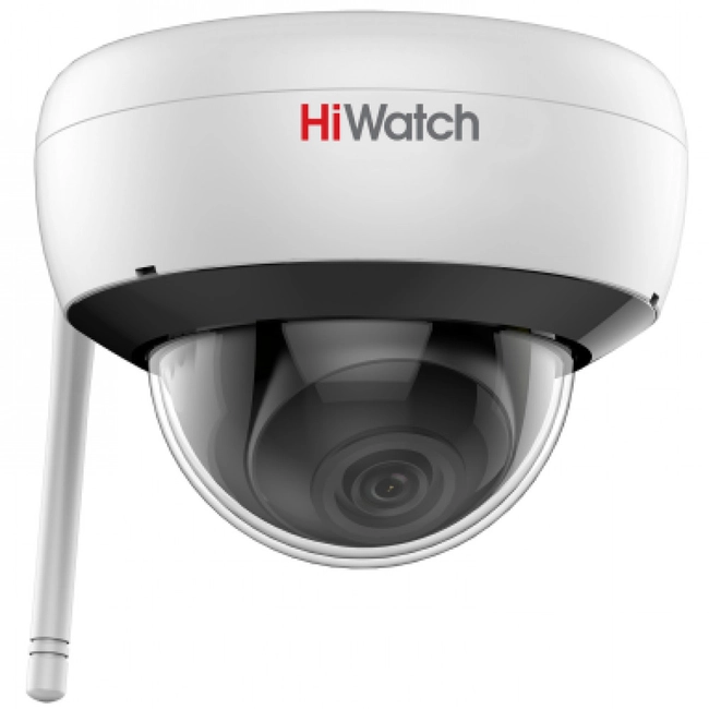 IP видеокамера HiWatch DS-I252W(B) (4 MM) (Купольная, Внутренней установки, WiFi + Ethernet, Фиксированный объектив, 4 мм, 1/2.8", 2 Мп ~ 1920×1080 Full HD)