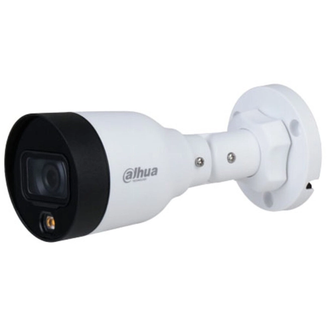 IP видеокамера Dahua DH-IPC-HFW1239S1P-LED-0280B (Цилиндрическая, Уличная, Проводная, Фиксированный объектив, 2.8 мм, 1/2.7", 2 Мп ~ 1920×1080 Full HD)