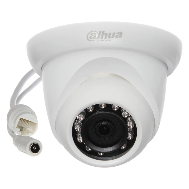 IP видеокамера Dahua DH-IPC-HDW1230SP-0280B-S2 (Купольная, Внутренней установки, Проводная, Фиксированный объектив, 2.8 мм, 1/2.7", 2 Мп ~ 1920×1080 Full HD)