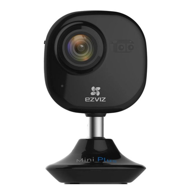 IP видеокамера EZVIZ Mini Plus - Black MINI PLUS ЧЕРНАЯ (Настольная, Внутренней установки, WiFi, Фиксированный объектив, 2.8 мм, 1/2.7", 2 Мп ~ 1920×1080 Full HD)