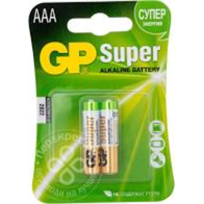 Батарейка GP Super Alkaline 24A LR03 AAA (2шт) GP 24A-BC2