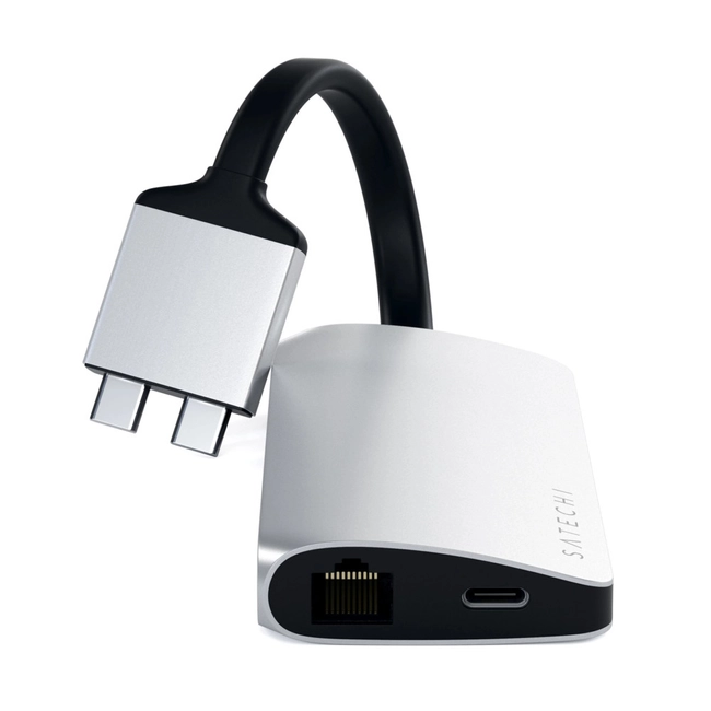 Satechi USB-хаб Type-C Dual Multimedia Adapter для Macbook ST-TCDMMAS