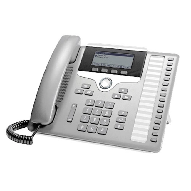 IP Телефон Cisco UC Phone 7841 White CP-7841-W-K9= (Поддержка PoE)