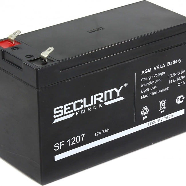 Сменные аккумуляторы АКБ для ИБП Delta Battery Аккумуляторная батарея Security Force SF1207 12 В / 7 Ач SF-1207 (12 В)