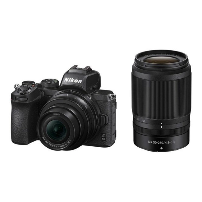 Фотоаппарат Nikon Z50 + NIKKOR Z DX 16-50 VR Kit + 50-250 VR VOA050K002