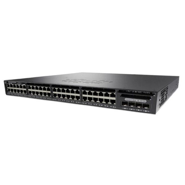 Коммутатор Cisco WS-C3650-48TQ-L (1000 Base-TX (1000 мбит/с), 4 SFP порта)