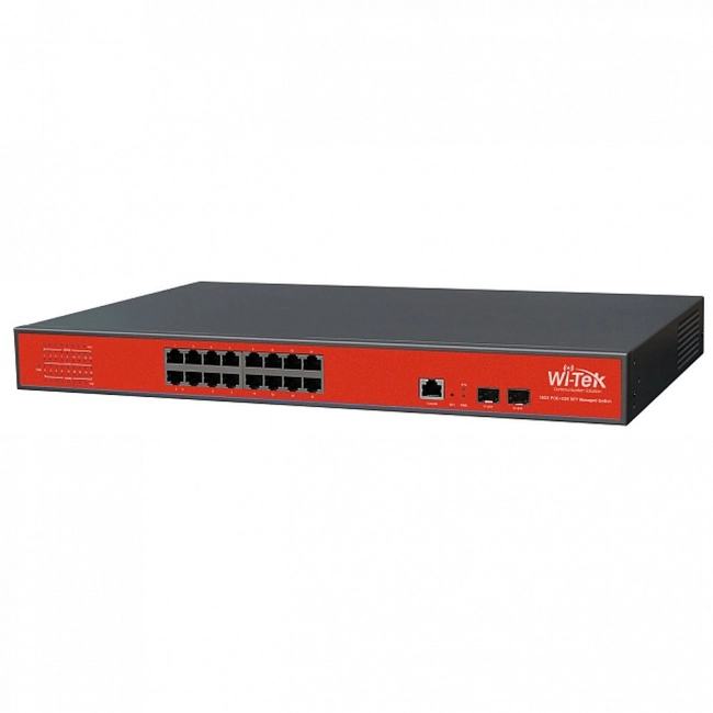 Коммутатор Wi-Tek WI-PMS318GF (1000 Base-TX (1000 мбит/с), 2 SFP порта)