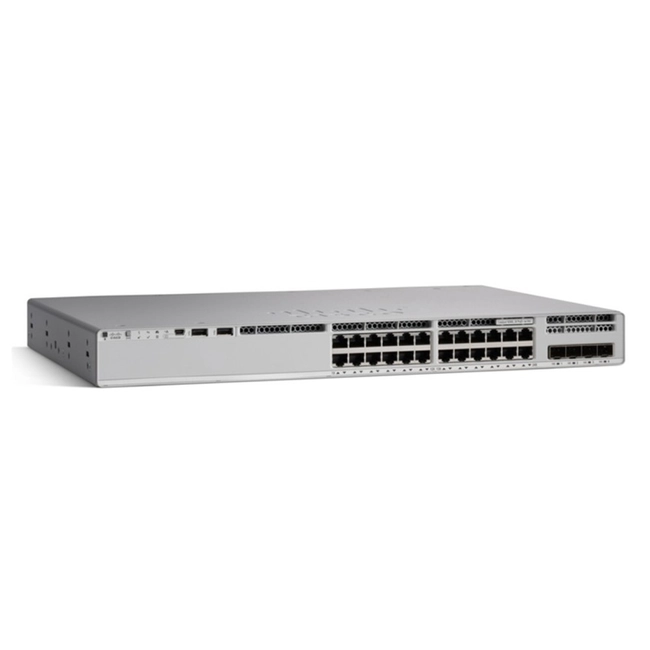 Коммутатор Cisco Catalyst 9200L 24-port data C9200L-24T-4X-E (1000 Base-TX (1000 мбит/с), 4 SFP порта)