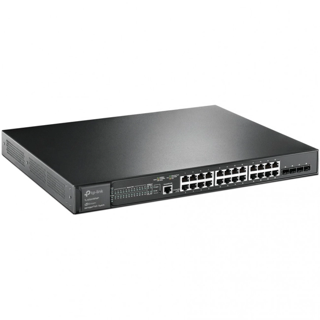 Коммутатор TP-Link TL-SG3428XMP TL-SG3428XMP(UN) (1000 Base-TX (1000 мбит/с), 4 SFP порта)
