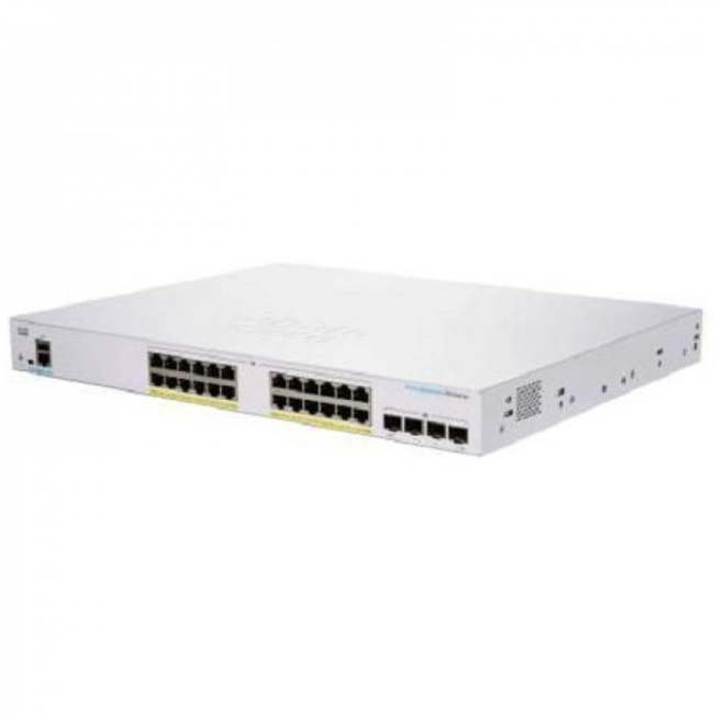 Коммутатор Cisco CBS250 Smart 24-port GE CBS250-24P-4G-EU (1000 Base-TX (1000 мбит/с), 4 SFP порта)