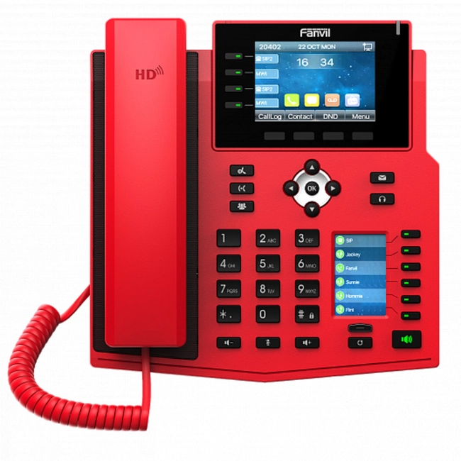 IP Телефон Fanvil X5U X5U Red (Поддержка PoE)