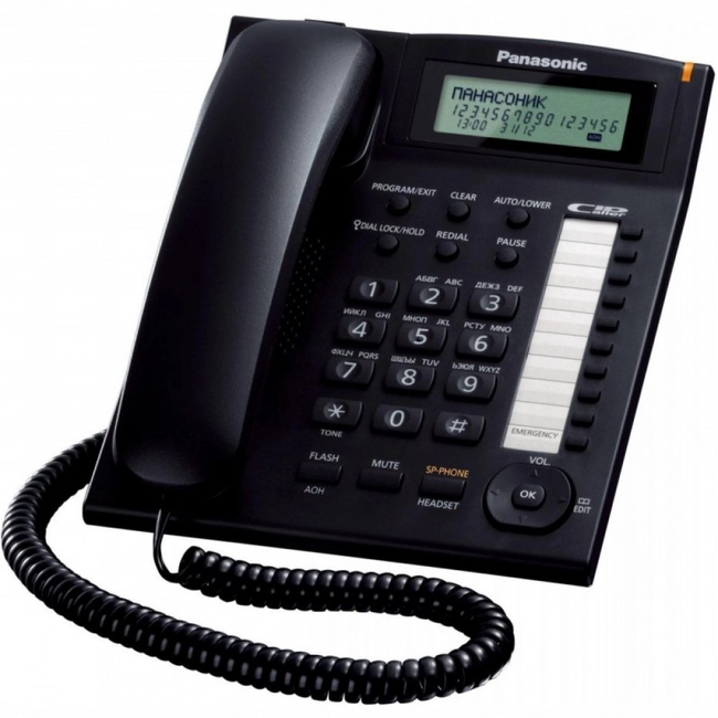 Аналоговый телефон Panasonic KX-TS2388RUB KX-TS2388CAB/RUB