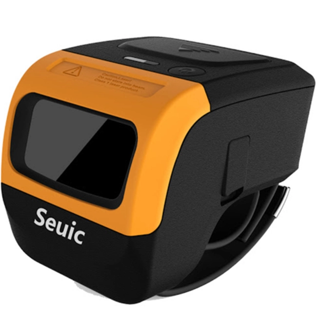Сканер штрихкода SEUIC AutoID/ Ring F0000002253 (Ручной беспроводной, 1D, Черный-Желтый)
