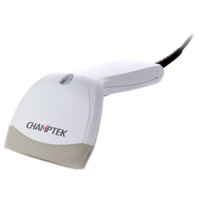 Сканер штрихкода Champtek SD-300 F0000001053 (Ручной проводной, 1D, Com (RS232), Белый)