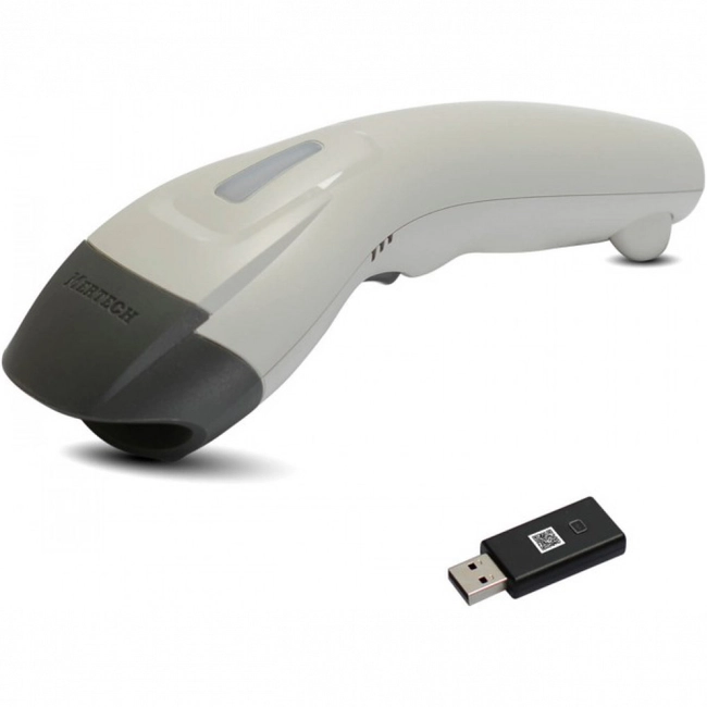 Сканер штрихкода Mertech CL-610 BLE Dongle P2D USB White Mertech4834 (Ручной беспроводной, 2D, USB-COM, USB-HID, Белый)