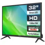 Телевизор Prestigio LED LCD TV MATE 32" PTV32SN04Z_CIS_BK (32 ", Черный)
