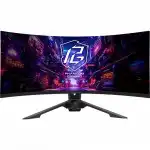 Монитор ASRock 34" Phantom Gaming PG34QRT2B Black (34 ", VA, WQHD 3440x1440 (21:9), 180 Гц)
