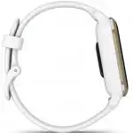 Garmin Venu Sq 2 - Cream Gold Bezel with White Case and Silicone Band 010-02701-11