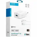 Ttec SpeedCharger QC 3.0 Travel Charger 18W Type-C Cable 2SCQC01C (18)