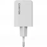 Аксессуары для смартфона Canyon CU45CC GaN 45W 2xPD EU White CNS-CUW45CC