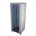 Серверный шкаф TWT Шкаф 19" Eco, 21U 600x600, серый, дверь стекло TWT-CBE-21U-6x6