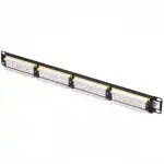 Патч-панель Netko P24T-KAJ-C6 PR (24 порта, UTP, Cat. 6)
