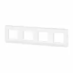 Кабельный канал Legrand Mosaic - Рамка 4х2М, горизонтальная, белый 078808L