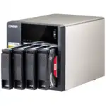 Дисковая системы хранения данных СХД Qnap Сетевой RAID-накопитель, 4 отсека для HDD, HDMI-порт. Четырехъядерный Intel Celeron N3150 1,6 ГГц TS-453A-4G (Tower, Tower)