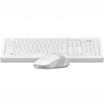 Клавиатура + мышь A4Tech Fstyler F1010 WHITE