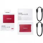 Внешний жесткий диск Samsung External SSD T7 Metallic Red MU-PC500R/WW (500 ГБ, Интерфейс USB-C)