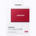 Внешний жесткий диск Samsung External SSD T7 Metallic Red MU-PC500R/WW (500 ГБ, Интерфейс USB-C)