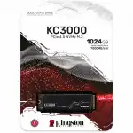 Внутренний жесткий диск Kingston KC3000 SKC3000S/1024G (SSD (твердотельные), 1 ТБ, M.2, PCIe)