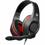 Наушники Defender Tune 130 черный+красный 63130