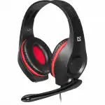 Наушники Defender Tune 130 черный+красный 63130