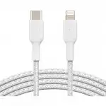 Кабель интерфейсный Belkin Lightning - USB-С white (1m) CAA004BT1MWH
