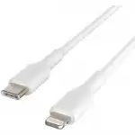 Кабель интерфейсный Belkin Lightning - USB-С white (1m) CAA003BT1MWH