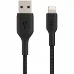 Кабель интерфейсный Belkin BRAIDED black (1m) CAA002BT1MBK