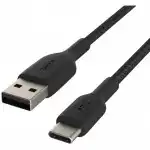 Кабель интерфейсный Belkin BRAIDED black (1m) CAB002BT1MBK