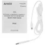 Клавиатура A4Tech Fstyler FX61-Ice Blue-LED USB (Проводная, USB)
