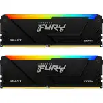 ОЗУ Kingston FURY Beast Black RGB KF426C16BB2AK2/16 (DIMM, DDR4, 16 Гб (2 х 8 Гб), 2666 МГц)