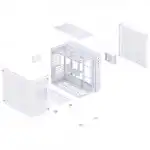 Корпус Jonsbo TK-3 White (Midi-Tower)