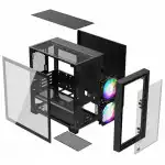 Корпус PCcooler C3D310 BK ARGB Black (Mini-Tower)